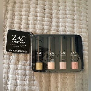 NWT Zac Zac Posen All Over Face Cover Set - Gold, Pink, Cream